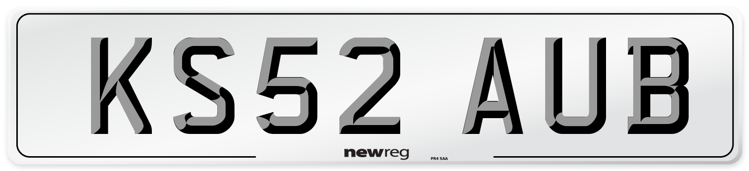 KS52 AUB Number Plate from New Reg
